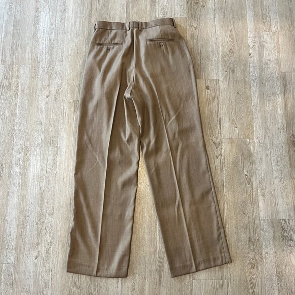 Mens Silversilk Brown / Tan Dress Pants - 34/34 - Picture 4 of 7